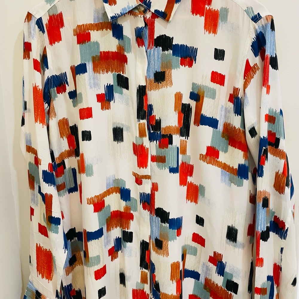 Rosetta Getty, Abstract Print Blouse. - image 2
